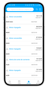 Listado alertas new